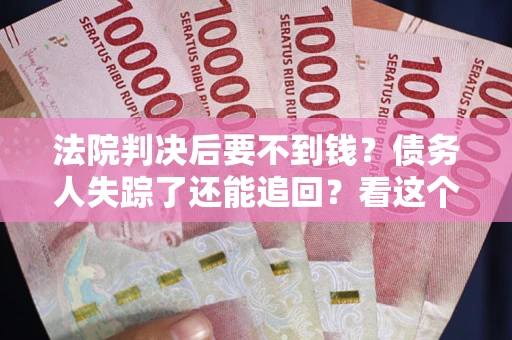 武汉法院判决后要不到钱？债务人失踪了还能追回？看这个方法！