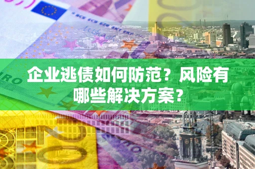 武汉企业逃债如何防范？风险有哪些解决方案？
