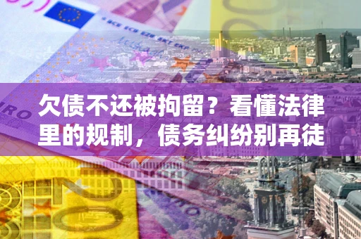 武汉欠债不还被拘留？看懂法律里的规制，债务纠纷别再徒劳奔波