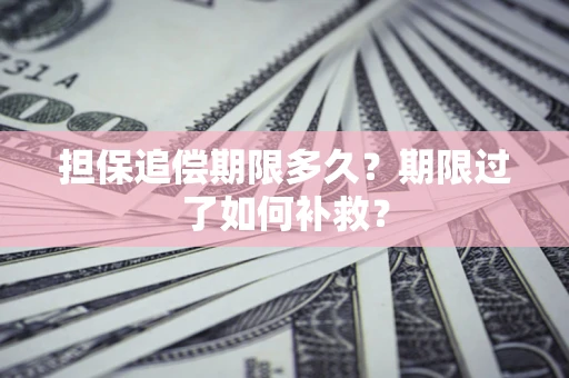 武汉担保追偿期限多久？期限过了如何补救？