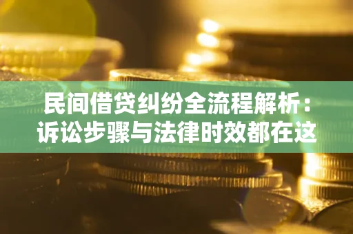 武汉民间借贷纠纷全流程解析：诉讼步骤与法律时效都在这儿了