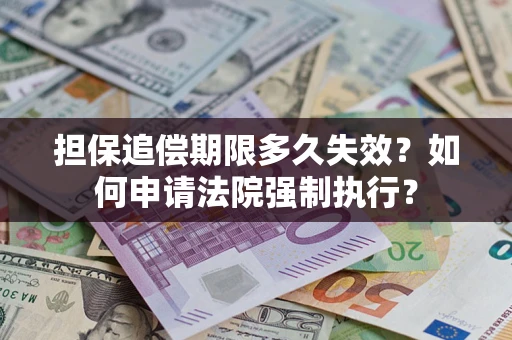 武汉担保追偿期限多久失效？如何申请法院强制执行？