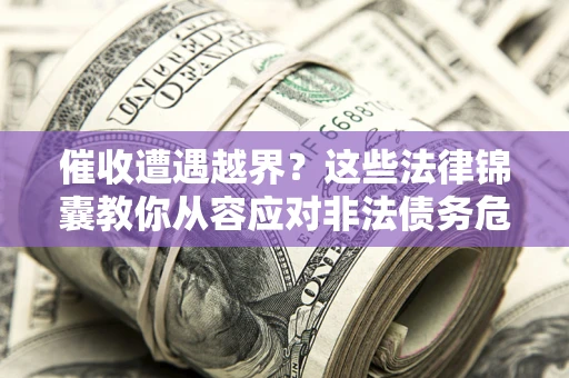 武汉催收遭遇越界？这些法律锦囊教你从容应对非法债务危机